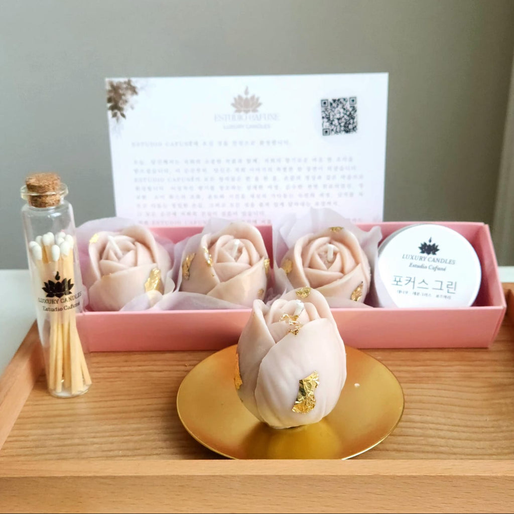 Tulip Kit (4 Sculptural Candles) - Single Scent Selection