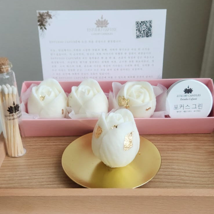 Tulip Kit (4 Sculptural Candles) - Single Scent Selection