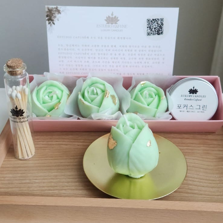 Tulip Kit (4 Sculptural Candles) - Single Scent Selection